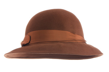 Brown vintage hat