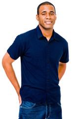Fototapeta premium Close-up of a man posing