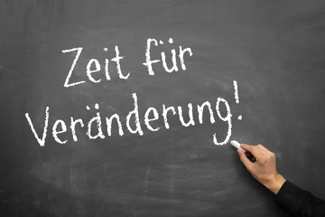 Fototapeta premium Zeit für Veränderung