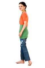 Fototapeta premium Smiling girl posing