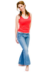 Latin American woman posing