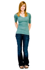 Obraz premium Portrait of a woman posing