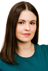 Fototapeta premium Woman smirking