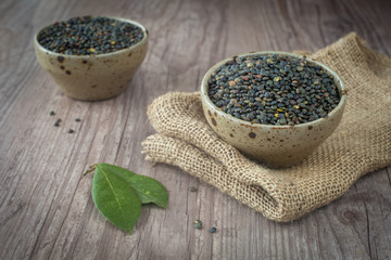 Black lentils