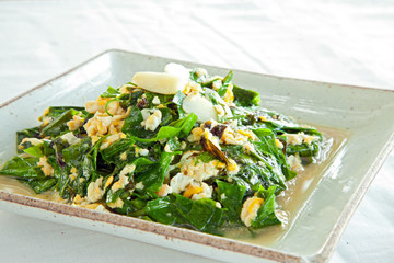 Fried green Vegetable