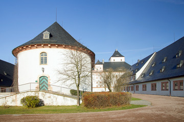 Fototapeta na wymiar Augustusburg Castle, oraz dom, Chemnitz