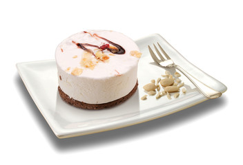 mousse with almonds