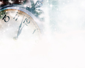 Nearly Twelve O'clock Midnight, New Year Concept