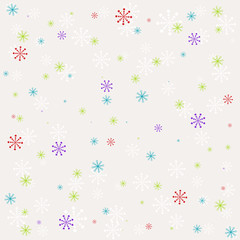Retro seamless winter pattern, vector illustration