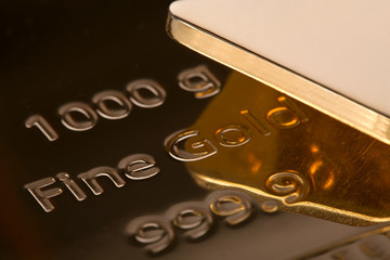 Ingot of bank gold.