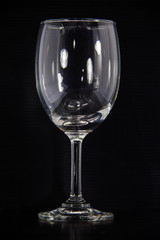 Empty wine glass.