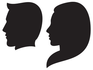 face man and woman