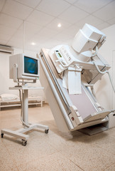X-Ray (or radiography) equipment at hospital