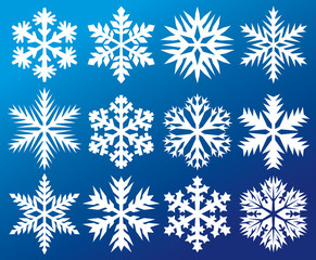 collection of snowflakes