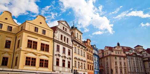 Houses On A Town Square In Prague