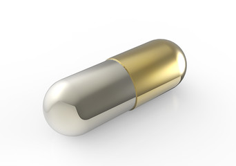 Pills spilling out of pill bottle