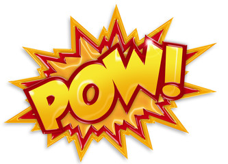 cartoon pow