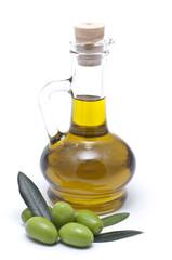 olio extravergine con olive