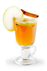mulled wine isolated on white background