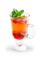 mulled wine isolated on white background