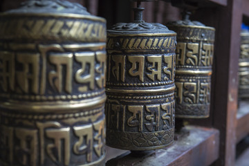 Prayer wheels Nepal