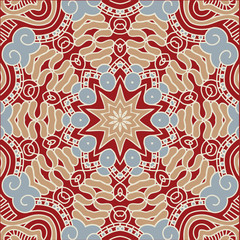 Vector round decorative design element