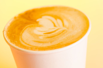 Take-out cappuccino