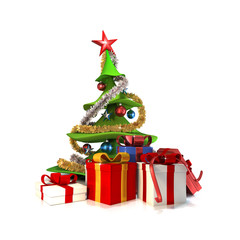 Sapin de noël et cadeaux