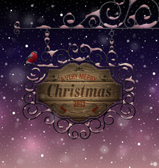 Christmas vintage greeting card