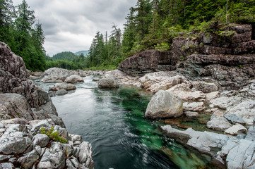 river on Sutton Pass, Vancouver Island - 47432280