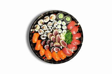 sushi, isolated on white background