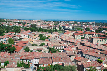 Obraz premium view of city of Carcassonne, France
