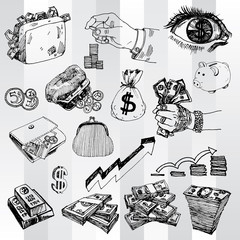 Some Doodles on Money Theme - 47433210