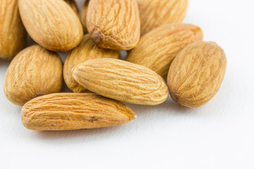 Almond kernel isolated on a white background 