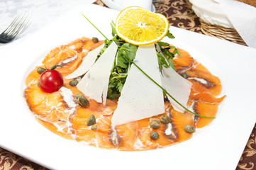 Рыбное карпаччо