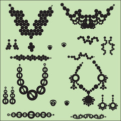 jewelry silhouettes