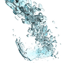 Fototapeta na wymiar 3d water splash
