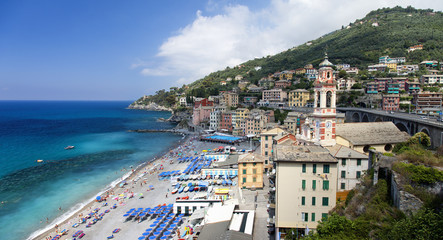 Panorama de Sori (Liguria,Italia)