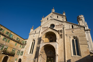 Fototapeta na wymiar Verona Cathedral - Wenecja Euganejska Włochy