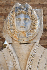 Leptis Magna stone head