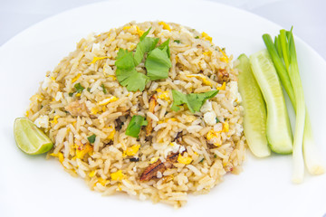 fried rice with crab
