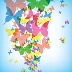 Photo sur Plexiglas Papillon Fond coloré avec papillon, . EPS10