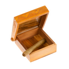 Old wooden chest made in Suriname