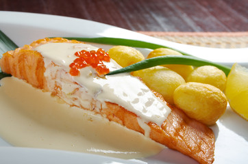 Salmon  with potato