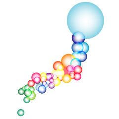 日本地図　日本　地図　シャボン玉