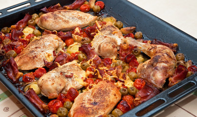 cooked meat