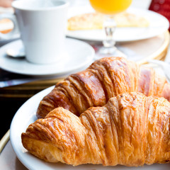 coffee and croissants