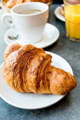 coffee and croissants