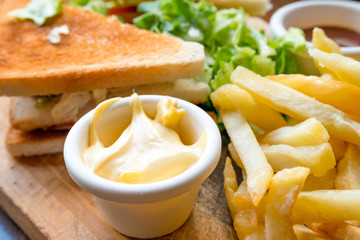 Sandwich with chicken