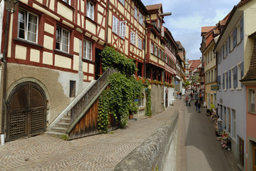 Die historische Altstadtgasse von Meersburg